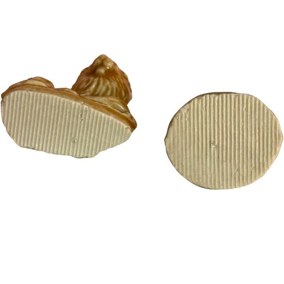 Wade England Miniatures Lot Brown Lion & Green Hen Figurines Vintage Whimsies - Picture 5 of 9